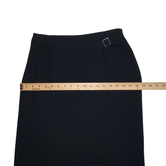 Liz Claiborne Long Black Modest Lined Skirt - Women’s 6 - Picture 3 of 8